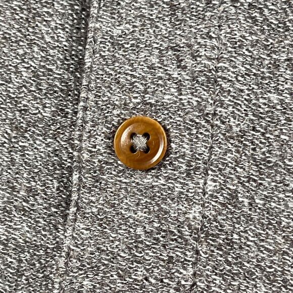 UNTUCKit Henley Shirt Large Gray Cotton Blend Long Sleeve Urey 40983 - Picture 3 of 16